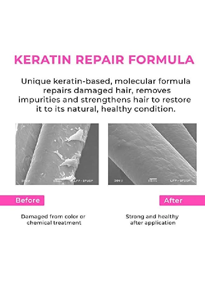 Kashmir Keratin - Enriched Ceramic Mask For All Types Of Hair Sulfate And Paraben Free (16 Oz) - Image 1