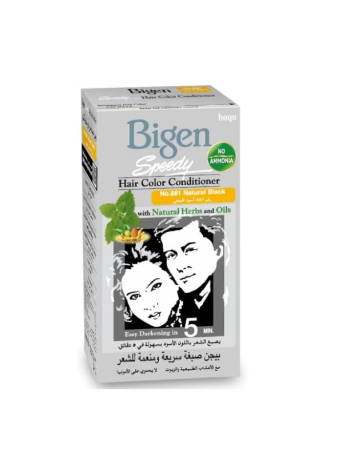 Speedy Hair Colour Conditioner Natural Black 881 - 80 g
