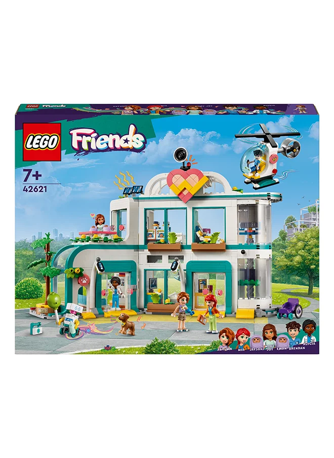 ليغو 42621 Friends Heartlake City Hospital Playset, Toy Helicopter And Mini-Doll Characters, Building Set For Kids, Medical Play, Gift For Girls And Boys Aged 7 Years Old And Over (1,045 Pieces)