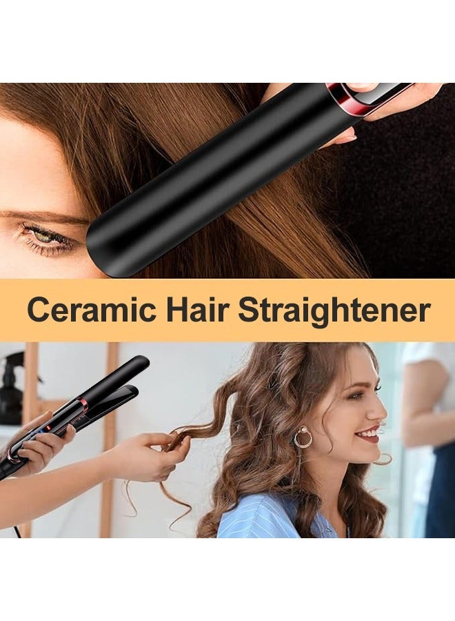 بيستيس  مكواة فرد الشعر السيراميكية، 4 سرعات تصل إلى 200 درجة مئوية، مكواة فرد الشعر ومكواة تجعيد الشعر للشعر الطويل القصير المجعد الكثيف، درجة حرارة قابلة للتعديل مع شاشة LCD واضحة - Image 4