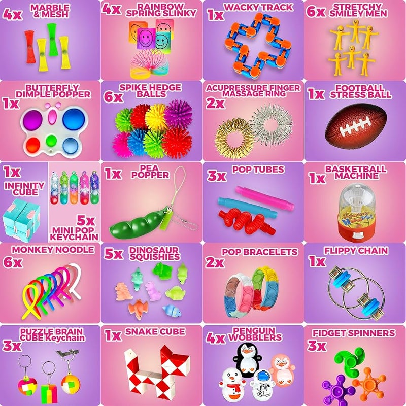 TwCare 120 Pack Fidget Toys Set,Pop Sensory Party Favors Gifts for Kids Adults Boy Girl Stocking Stuffers Autistic Bulk Goodie Bag Filler Treasure Box Classroom Prizes School - Image 5