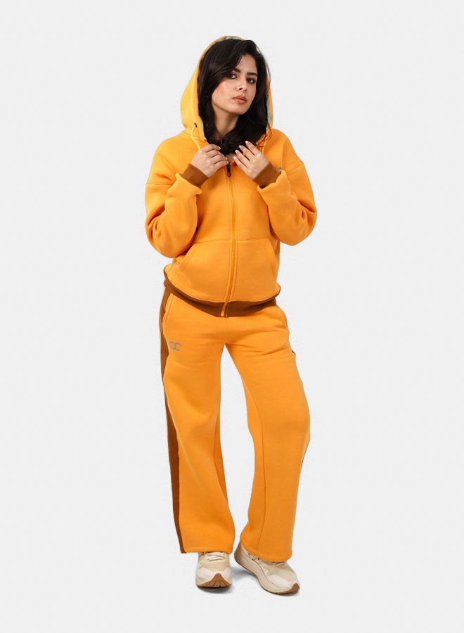 SHECHICK Shechick Two-Tones Mustarad SweatPant - Image 3
