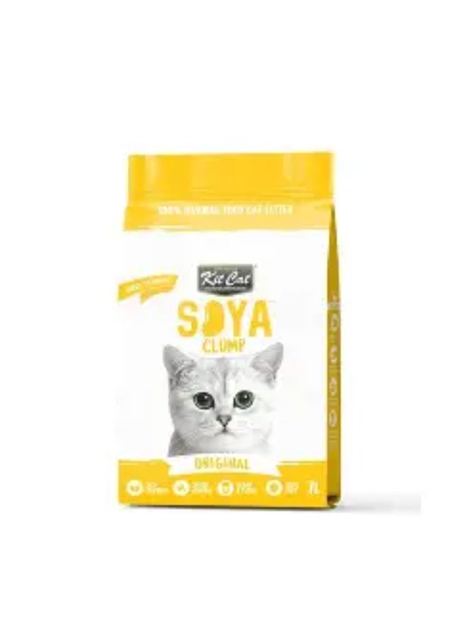 كيت كات كت كات صويا كلومب، رمل القطط من فول الصويا - أصلي 7 لتر