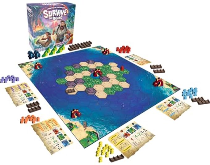 Asmodee Survive The Island Board Game (2024 Edition) Thrilling Escape Adventure with New Monsters, Fun Strategy Game for Kids & Adults, Ages 8+, 2-5 Players, 45 Minute Playtime - Image 2