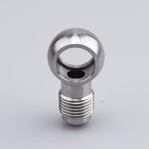 AC PERFORMANCE Fuel Banjo fitting M14 145mm Banjo Hole ID to 6AN Male Flare Adapter Designed for Bosch 044 Fuel Pump Stainless Steel - Image 1