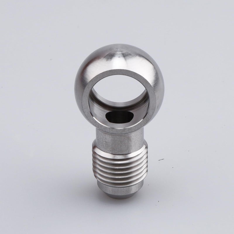 AC PERFORMANCE Fuel Banjo fitting M14 145mm Banjo Hole ID to 6AN Male Flare Adapter Designed for Bosch 044 Fuel Pump Stainless Steel - Image 2