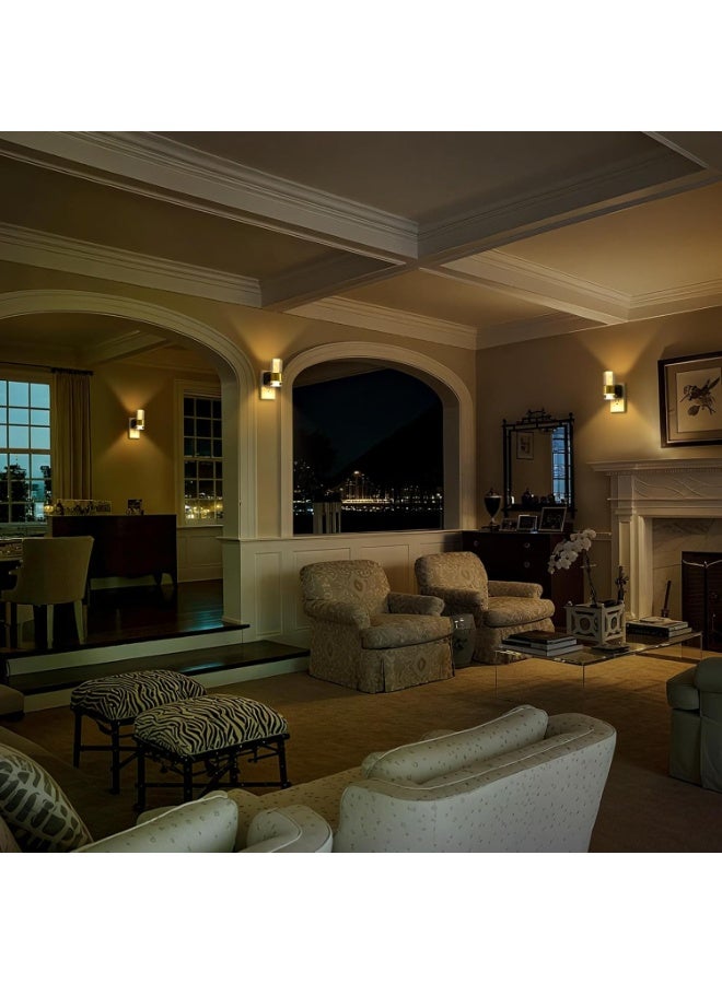 2 PCS LED Night Light Plug in,Automatic Nightlight with Dusk to Dawn Sensor,Soft White 3000K,0-100 LM Adjustable Brightness,0.5W UK Plug Night Lamp Dimmable for Bedroom Bathroom Kitchen Stair - Image 5