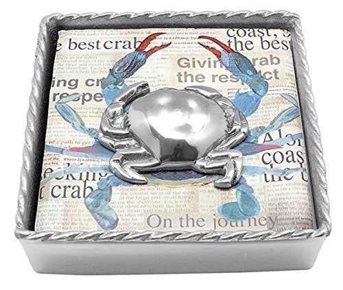 MARIPOSA Crab Napkin Weight | Silver | Brillante | Gifts | Napkin Weights | Recycled SANDCAST Aluminum | Handmade in Mexico - Image 3