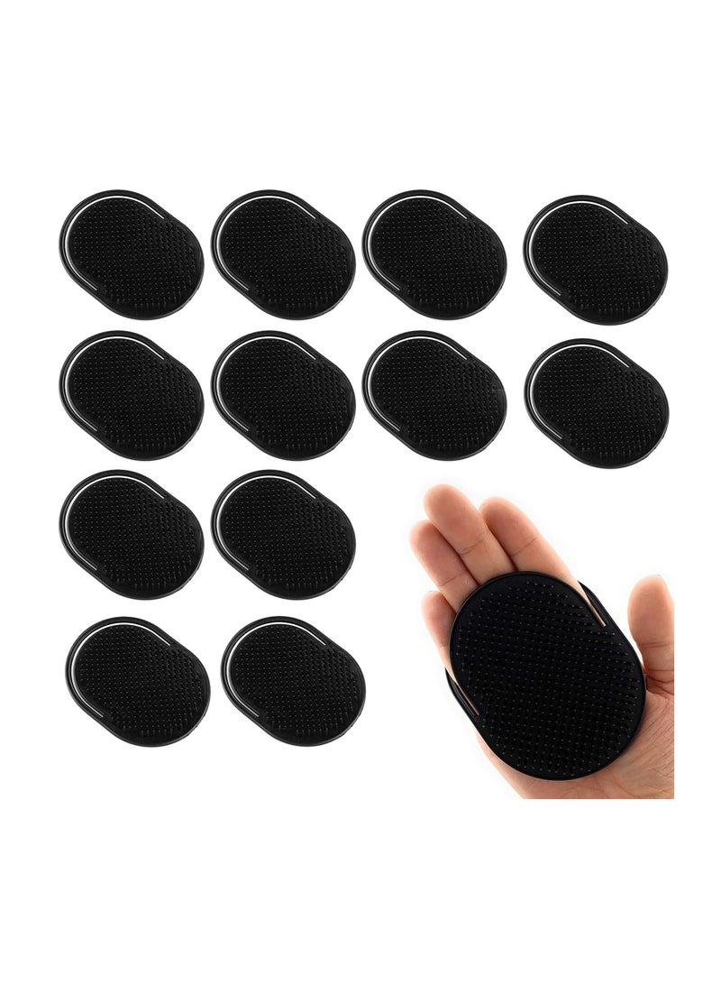 ECVV 12 قطعة من أمشاط الجيب المحمولة لتدليك الشعر وفرشاة شامبو اللحية للرجال والنساء وفرشاة تدليك فروة رأس الحيوانات الأليفة للسفر/المنزل - Image 1