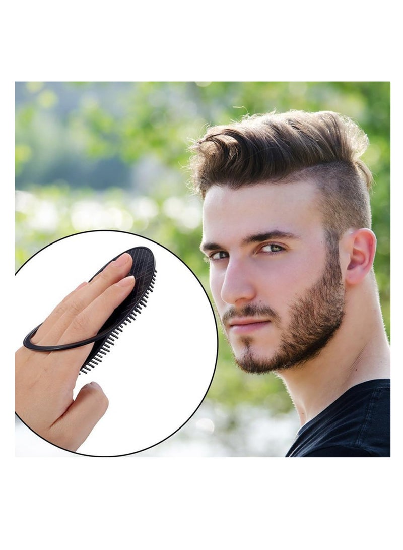 ECVV 12 قطعة من أمشاط الجيب المحمولة لتدليك الشعر وفرشاة شامبو اللحية للرجال والنساء وفرشاة تدليك فروة رأس الحيوانات الأليفة للسفر/المنزل - Image 2