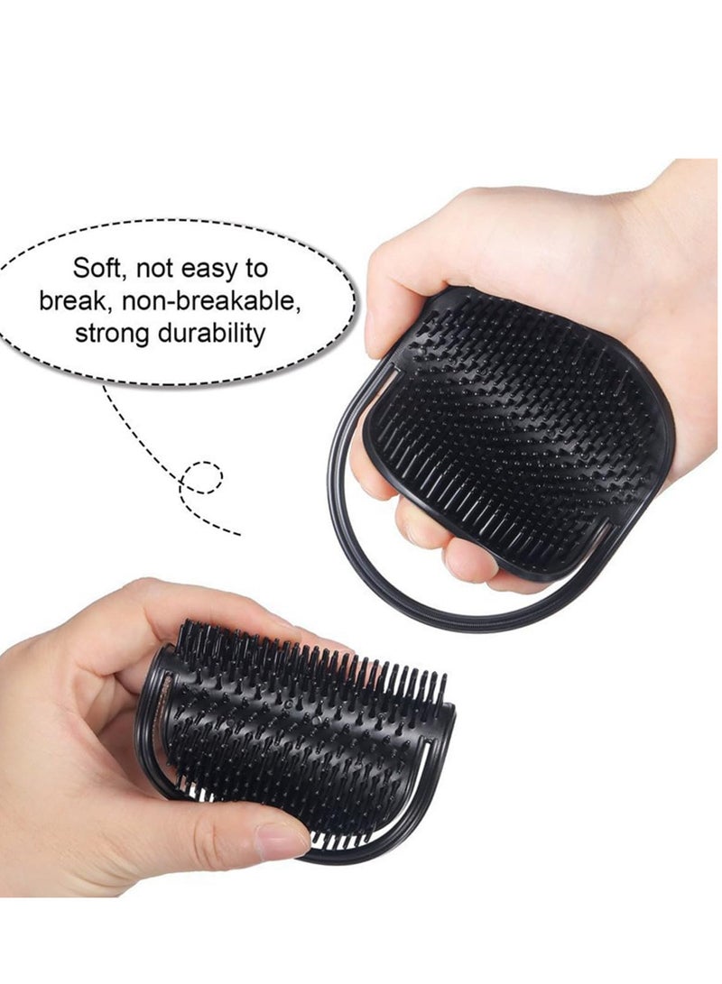 ECVV 12 قطعة من أمشاط الجيب المحمولة لتدليك الشعر وفرشاة شامبو اللحية للرجال والنساء وفرشاة تدليك فروة رأس الحيوانات الأليفة للسفر/المنزل - Image 4