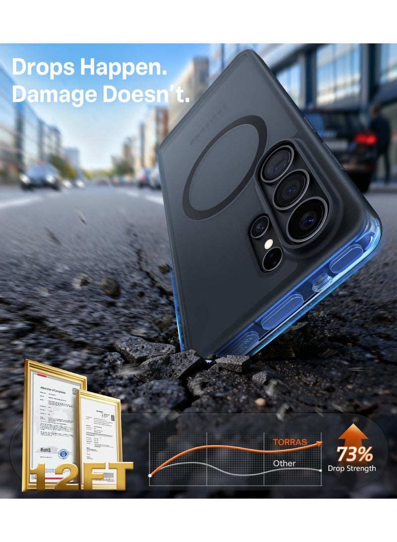 حافظة Guardian-Mag Series لهاتف Samsung Galaxy S26 Ultra، مضادة للصدمات، شفافة ونحيفة، مناسبة لماغسيف، حماية من السقوط بمعيار عسكري 12 قدم، مضادة للبصمات والخدوش - Image 3