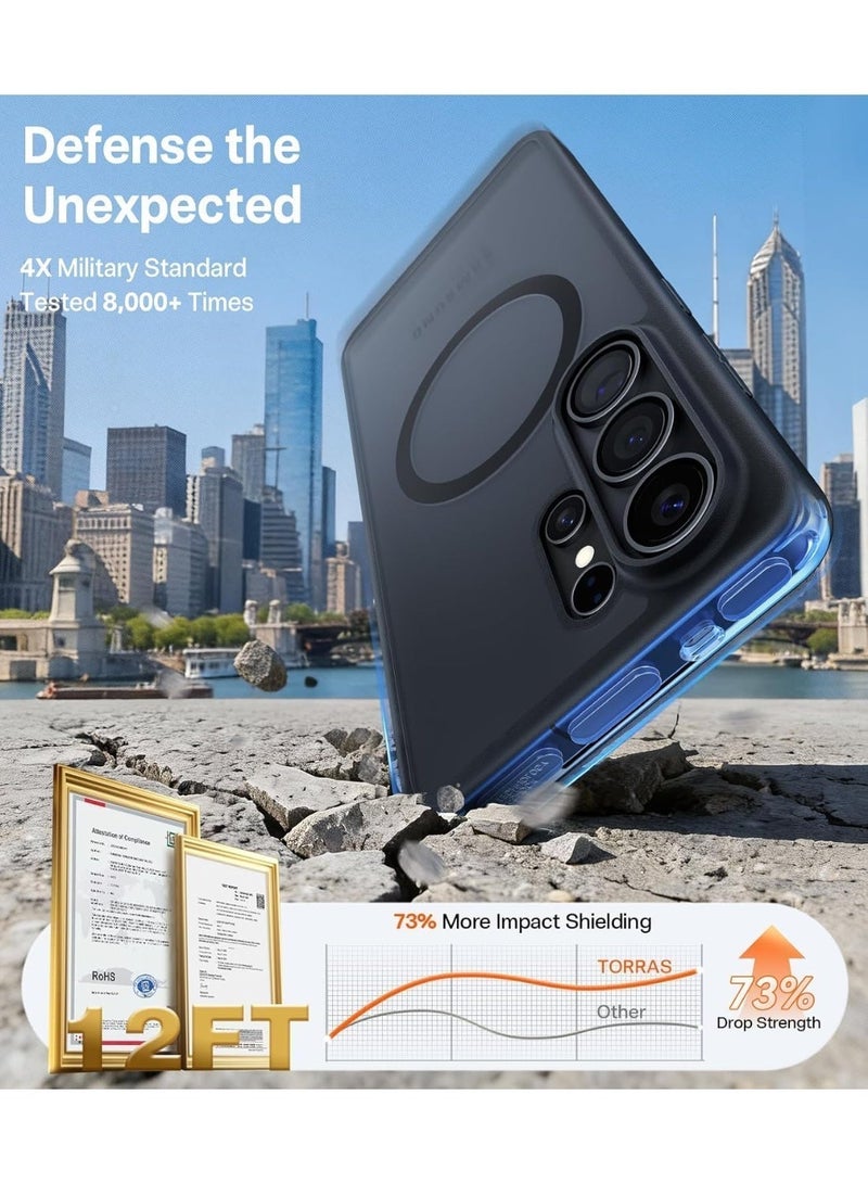 حافظة Guardian-Mag Series لهاتف Samsung Galaxy S26 Ultra، مضادة للصدمات، شفافة ونحيفة، مناسبة لماغسيف، حماية من السقوط بمعيار عسكري 12 قدم، مضادة للبصمات والخدوش - Image 5