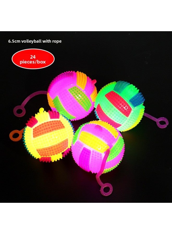 Loquat With Rope Luminous Massage Ball With Rope Volleyball With Rope Football Children's Educational Toys Night Market Stall Manufacturers Wholesale