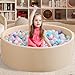 Zedachica Ball Pit for Toddlers 3543x1181 Baby Ball Pit Soft Memory Foam Ball Pool Round Kids Ball Pit Indoor and Outdoor Game Kids Play Ball Pool Ideal Gift for Girls and Boys Beige NO Balls - Image 4