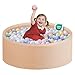 Zedachica Ball Pit for Toddlers 3543x1181 Baby Ball Pit Soft Memory Foam Ball Pool Round Kids Ball Pit Indoor and Outdoor Game Kids Play Ball Pool Ideal Gift for Girls and Boys Beige NO Balls - Image 3