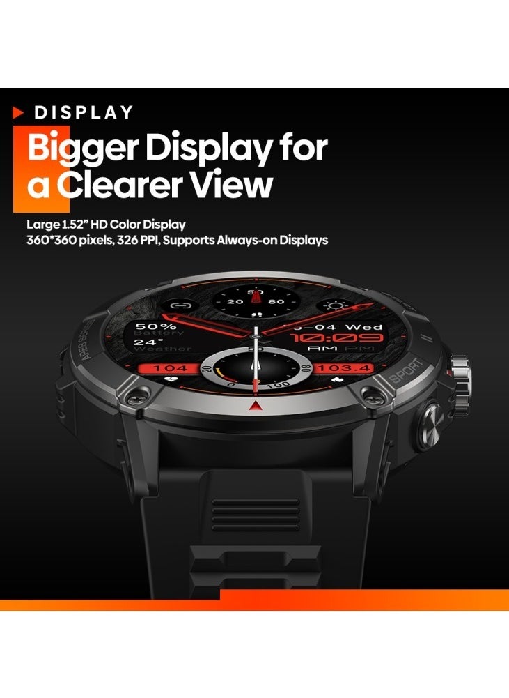 Zeblaze Zeblaze Ares 3 Smart Watch Large 1.52 Inch IPS Display Voice Calling 100+ Sport Modes 24H Health Monitor Smartwatch  - Image 3