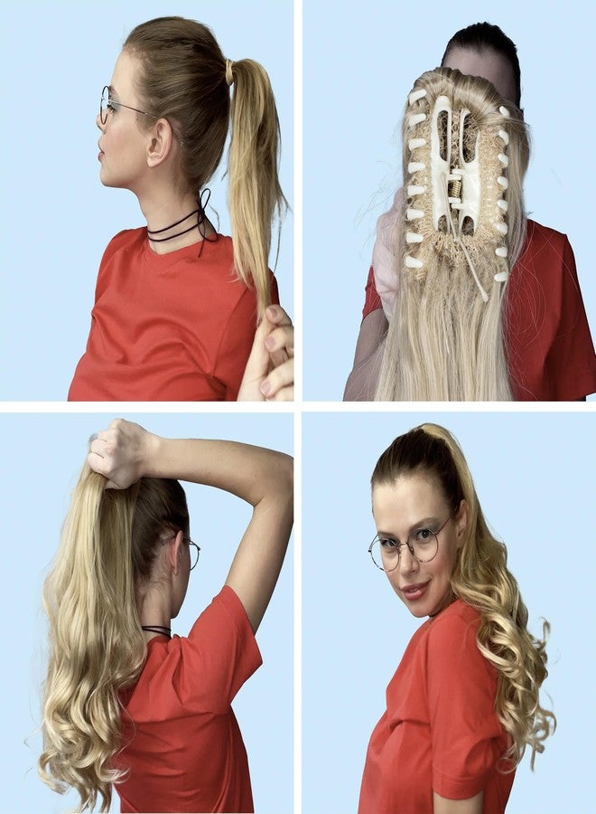 CAISHA 16" Hairpiece Ponytail Clip On Extension Voluminous Wavy Medium Brown H205 - Image 5
