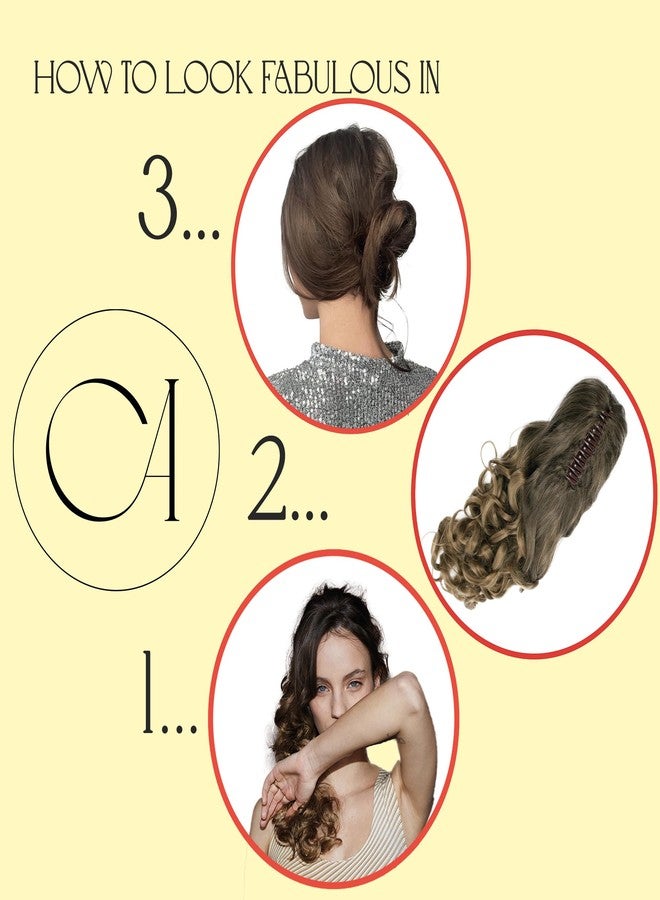 CAISHA 16" Hairpiece Ponytail Clip On Extension Voluminous Wavy Medium Brown H205 - Image 3