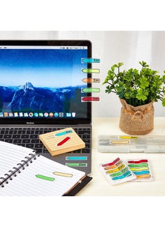 Geyoga 1300 Pcs/ 13 Packs Sign Here Flags Please Sign Here Tabs 10 Packs Assorted Colors Sign Flags 3 Packs Blank Arrow Stickers For Signature Bookmarks File Dispenser Office  - Image 3