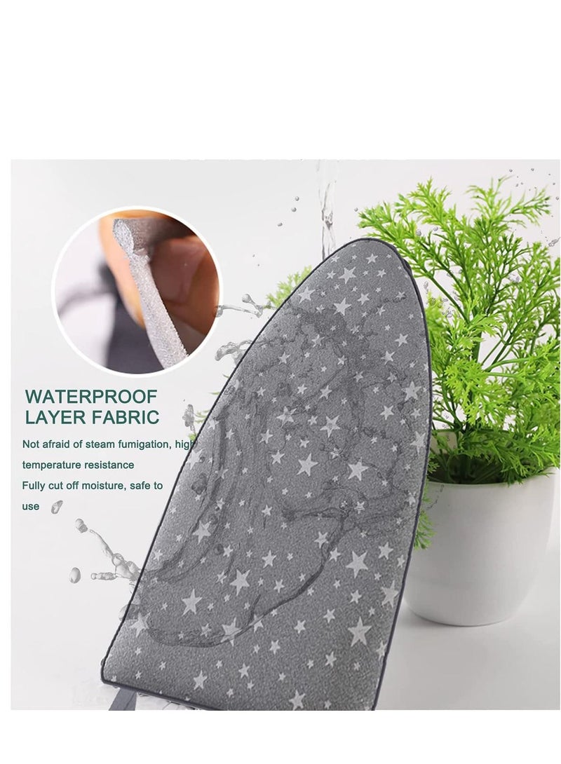 KASTWAVE Garment Steamer Ironing Glove Waterproof Heat Resistant Anti Steam Mitt with Finger Loop Complete Care Protective Garment Steaming Mitt Accessories for Clothes (Grey stars)  - Image 3