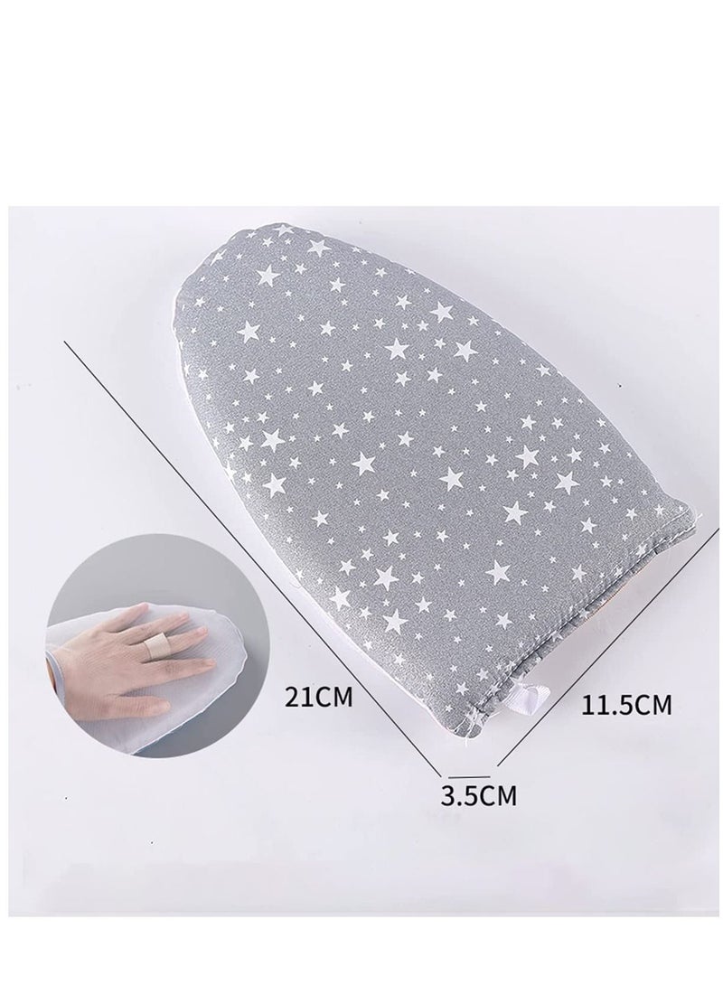 KASTWAVE Garment Steamer Ironing Glove Waterproof Heat Resistant Anti Steam Mitt with Finger Loop Complete Care Protective Garment Steaming Mitt Accessories for Clothes (Grey stars)  - Image 5