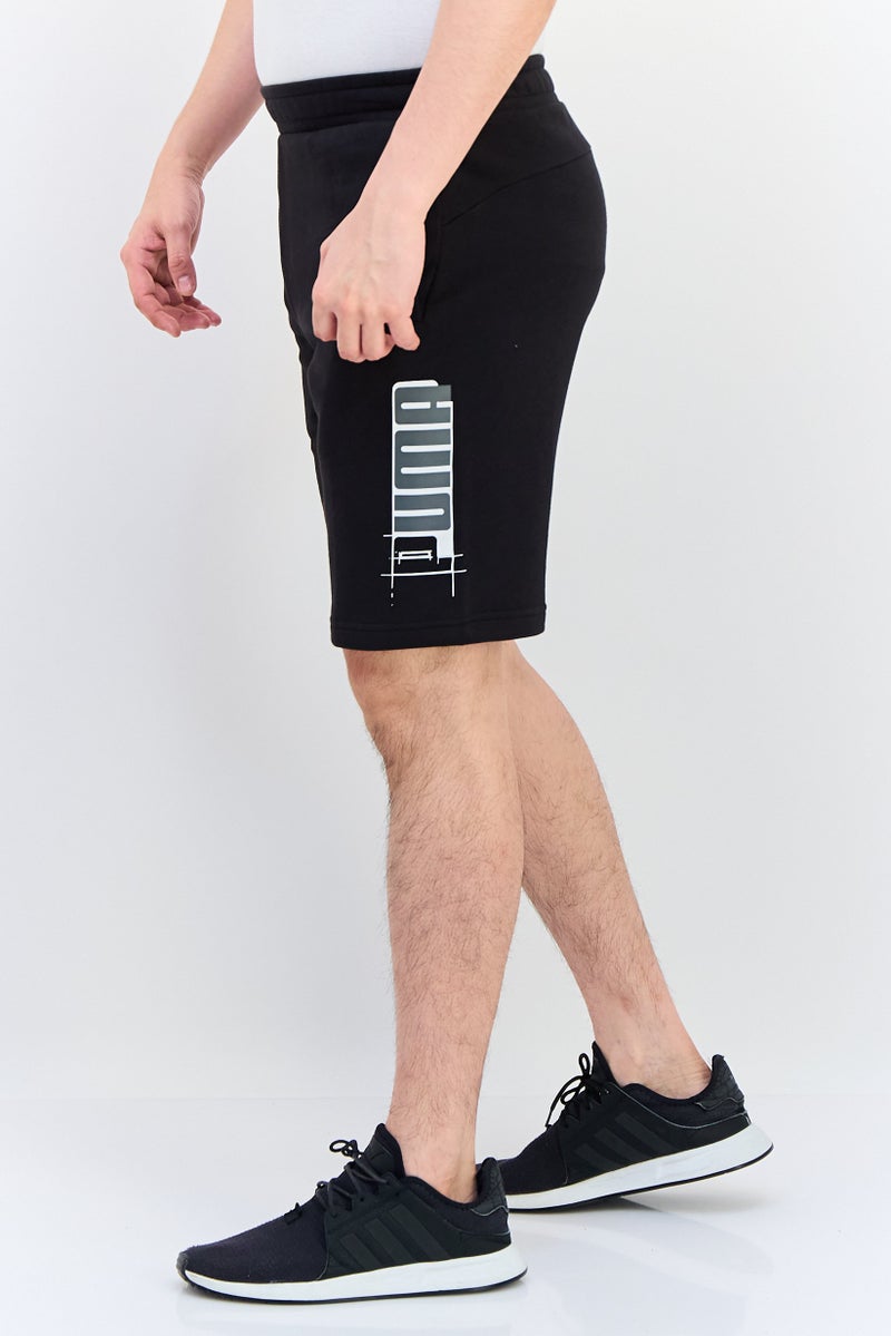 PUMA Men Sportswear Fit Brand Logo Outdoor Shorts, Black - Image 2