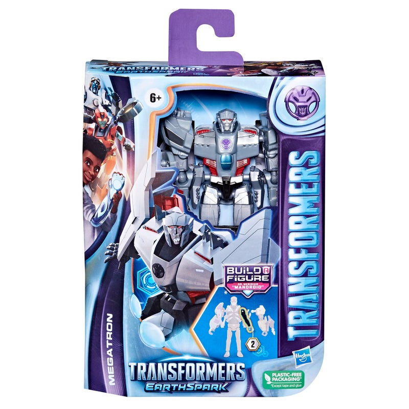Transformers Toys EarthSpark Deluxe Class Megatron Action Figure, 5-Inch, Robot Toys for Kids Ages 6 and Up - Image 3