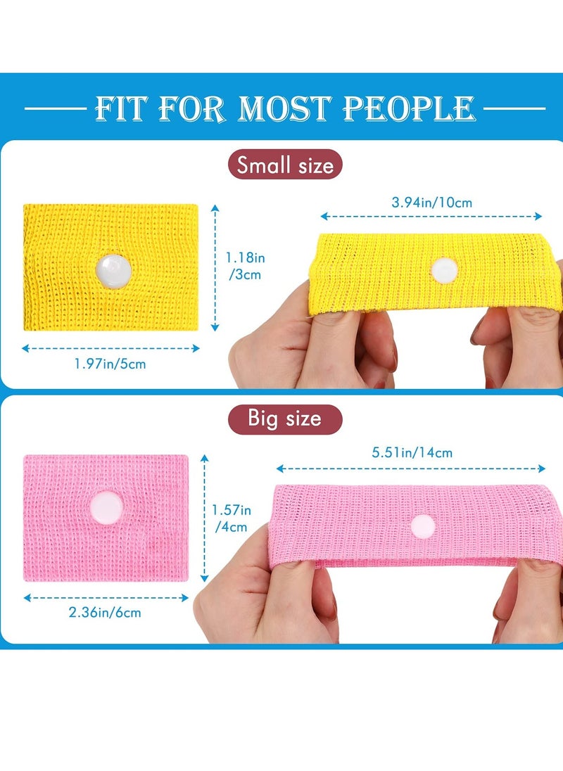 Generic - Motion Sickness Bands for Adult Kids, Nausea Relief Acupressure Wristband Bracelets for Pregnancy Morning Sea Car Travel Sickness, Multicolor 6 Pairs - Image 1