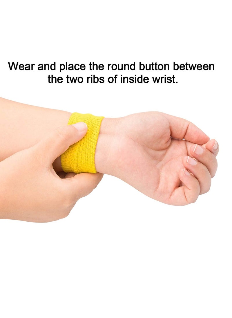 Generic - Motion Sickness Bands for Adult Kids, Nausea Relief Acupressure Wristband Bracelets for Pregnancy Morning Sea Car Travel Sickness, Multicolor 6 Pairs - Image 1