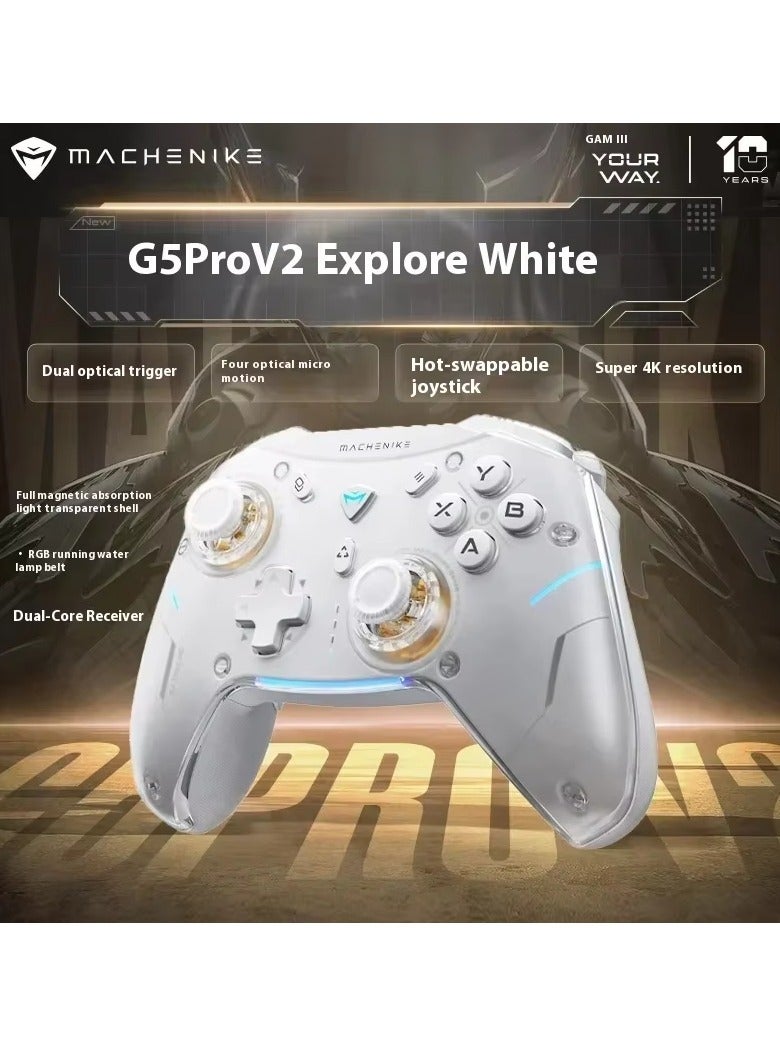 ماكينيك وحدة تحكم الألعاب G5Pro V2 Ultimate مع زر ABXY ومشغل بصري وعصا تحكم قابلة للتبديل السريع بدقة 4K لجهاز Switch PC - Image 2