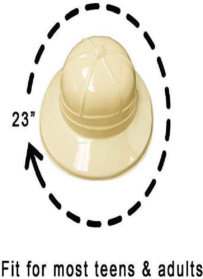 Super Z Outlet Super Z Outlet Safari Party Hats Plastic Jungle Theme Animals Explorer Pith Halloween Costume Toy for Kids  - Image 2