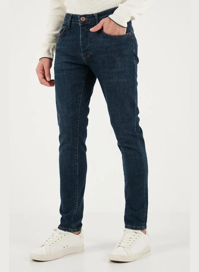 Buratti Buratti Stretch Cotton Slim Fit Regular Waist Narrow Leg Jeans Men's Denim Trousers 1115C42NAPOLI