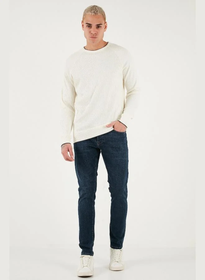 Buratti Buratti Stretch Cotton Slim Fit Regular Waist Narrow Leg Jeans Men's Denim Trousers 1115C42NAPOLI