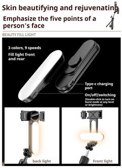 Generic 44.88 Inches Selfie Stick Tripod for phone, All-in-1 Phone Tripod Stand with Rechargeable Bluetooth Remote,Removable fill light,Compatible with iPhone and Android Smartphones,Lightweight Tripod for for Selfies/Live/Video Recording/Travel  - Image 4
