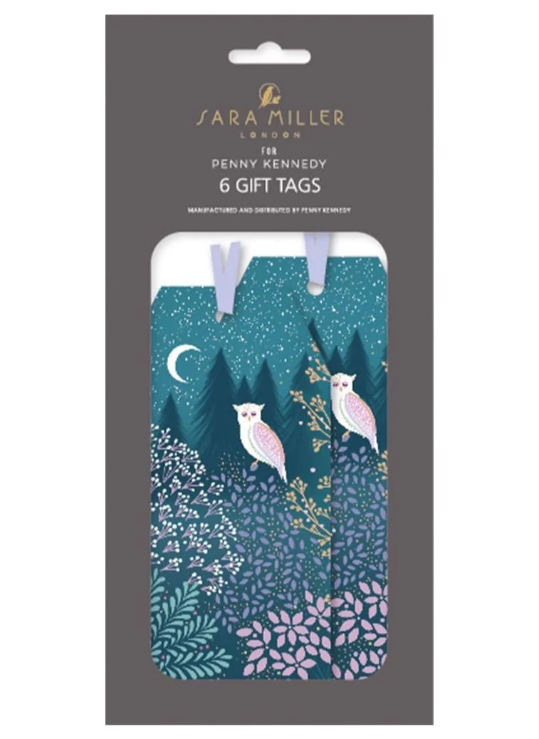 Sara Miller Moonlight Dreams Owl Gift Tags