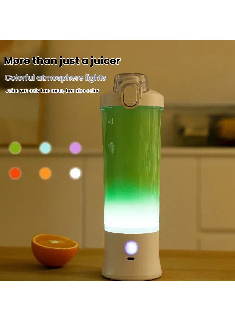 general Portable large-capacity 600ML sports fitness blender cup direct drink mouth freshly squeezed juicer juice cup - Image 1