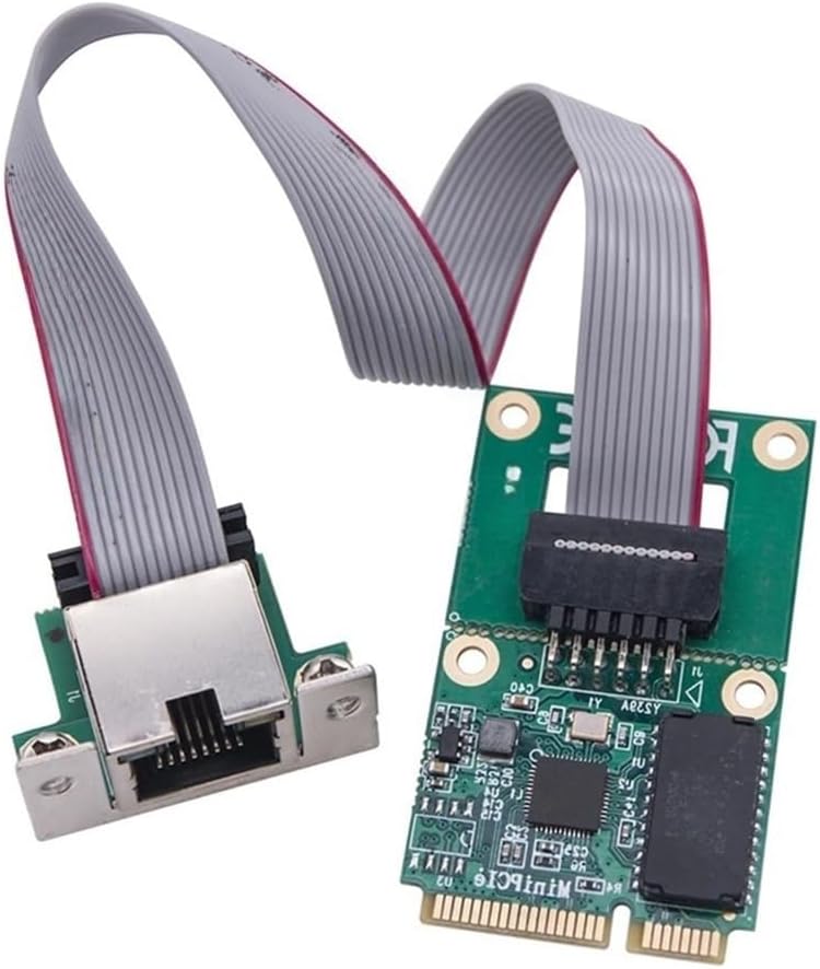 بطاقة إيثرنت جيجابت ميني PCIE منفذ واحد RJ45 محول شبكة للكمبيوتر PC - Image 1