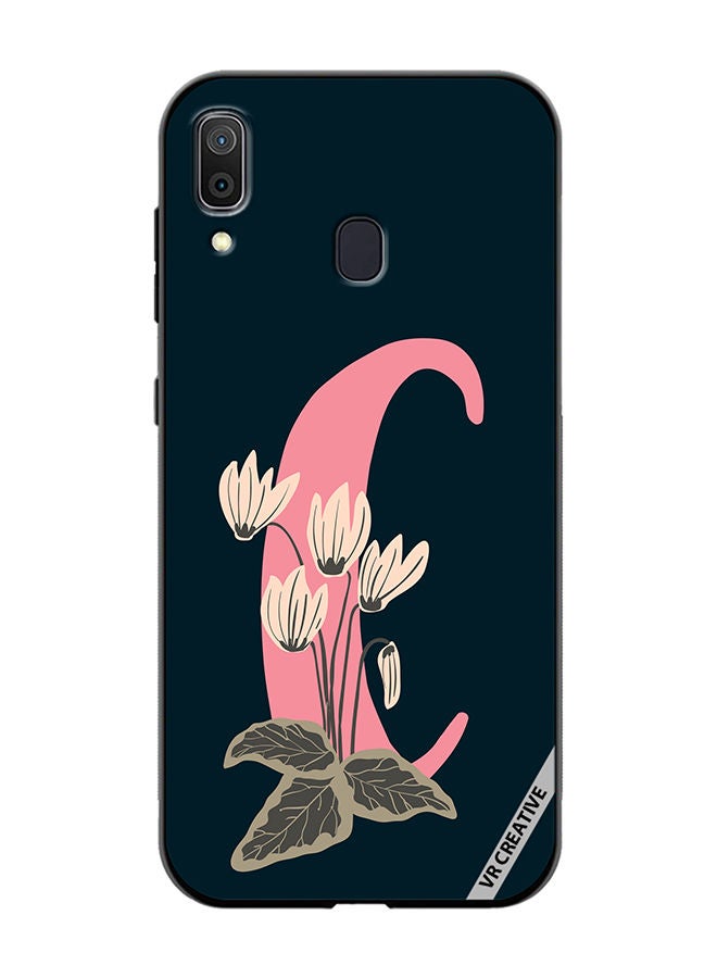 VR CREATIVE Protective Case Cover For Samsung Galaxy A30 Alphabet C Design Multicolour - Image 1