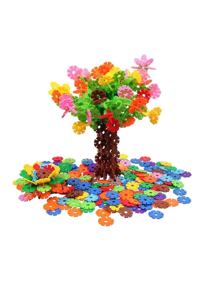 NIBEMINENT 500-Piece Snowflakes Interlocking Discs Building Set M006 - Image 1