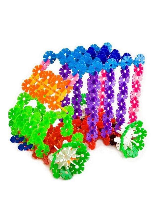 NIBEMINENT 500-Piece Snowflakes Interlocking Discs Building Set M006 - Image 2