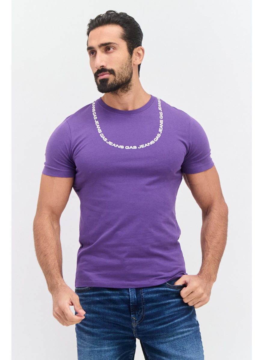 Men Crew Neck Short Sleeves Brand Logo T-Shirt, Purple - pzsku/ZA69F7C5E93C9858781A4Z/45/_/1737642474/ee967230-085d-4c59-9b23-9ca545c97e54