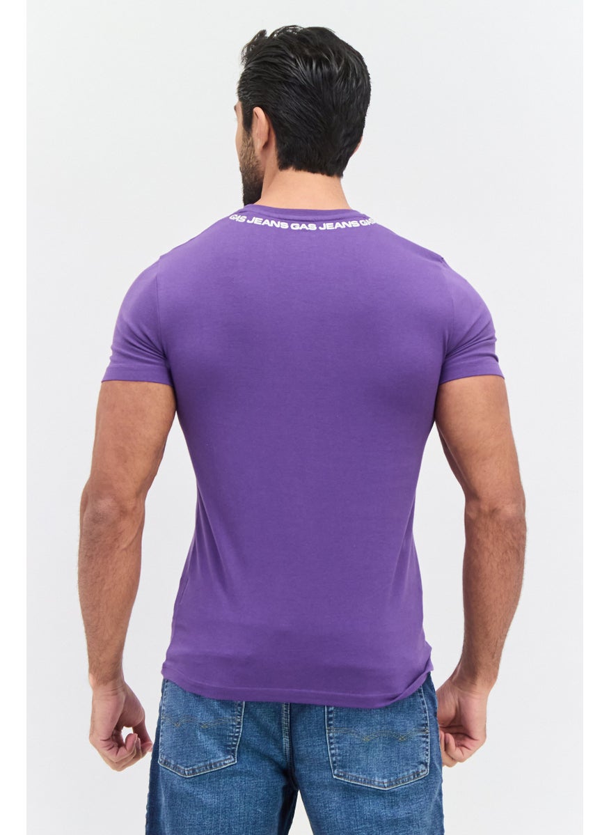 Men Crew Neck Short Sleeves Brand Logo T-Shirt, Purple - pzsku/ZA69F7C5E93C9858781A4Z/45/_/1737642476/cd792089-fce4-4002-98f8-5bcccfa6d45f