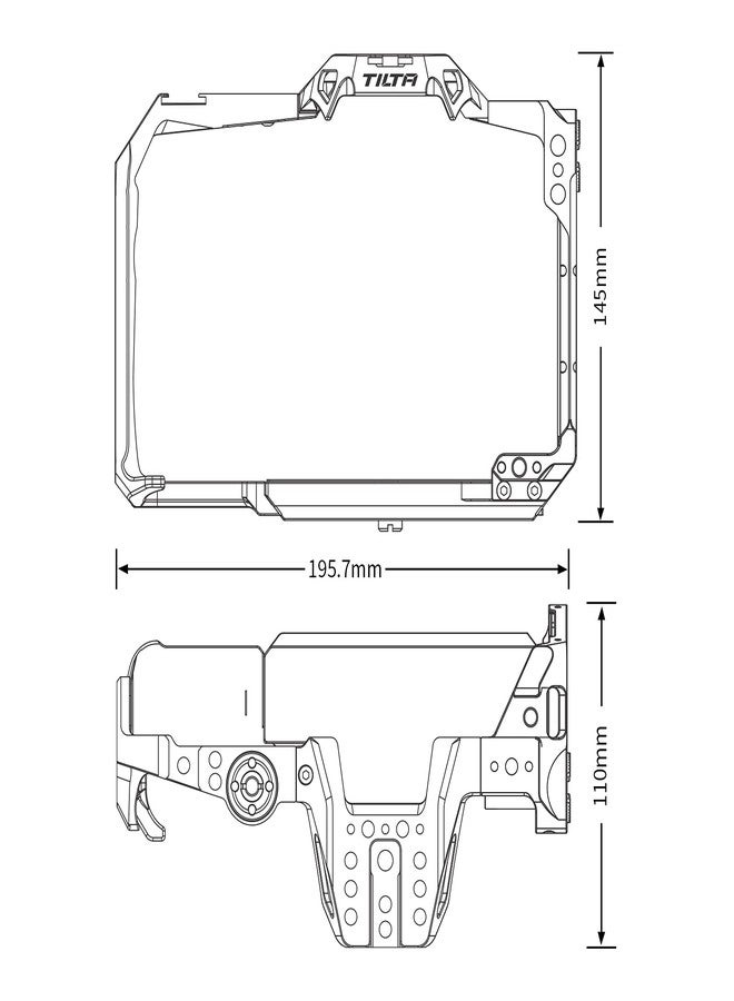 Tilta Camera Cage for BMPCC 6K Pro/G2 | Protective Gear | Mount Accessories | Compatible with Blackmagic Design Pocket Cinema Camera 6K Pro (Black, Camera Cage) - Image 5
