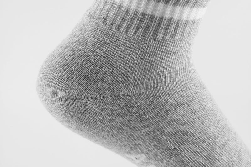 ANT21T Antrop WoMen Quarter Crew Cotton Heel Tab Athletic Running Cushion Socks (US, Numeric, 9, 11, Regular, Regularï¼Œ6 Pairs, Black*2+Gray*2+White*2) - Image 2