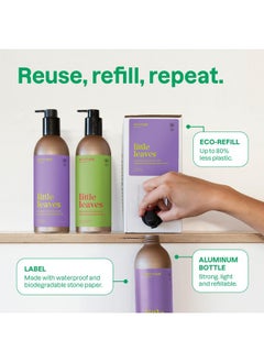 Attitude ATTITUDE Shampoo and Body Wash for Kids, EWG Verified Hair and Body Cleanser, Dermatologically Tested Soap, Plant and Mineral Based Bath Products, Vegan, Refillable Bottle, Vanilla and Pear, 16 Fl Oz  - Image 2