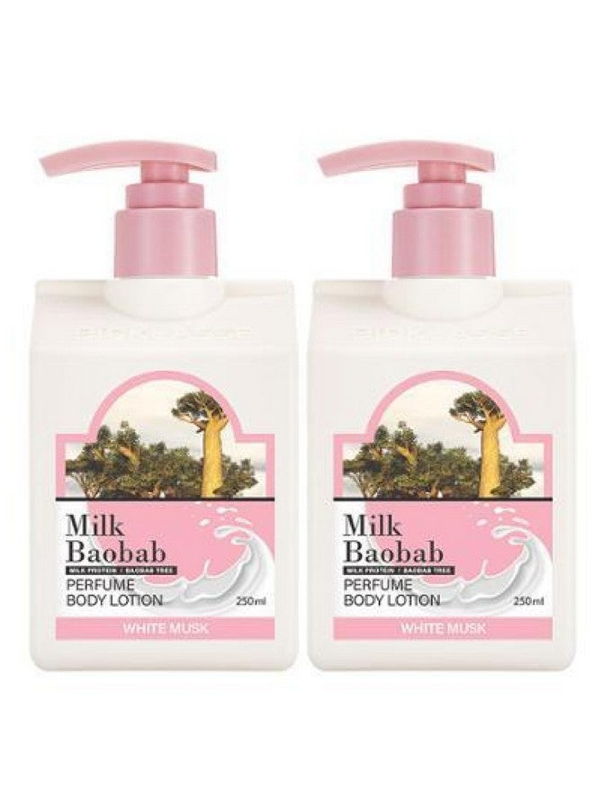 GASHINA STORY Milk Baobab Bangtan Boys JUNGKOOK Scented Body Lotion White Musk 250ml x 2 pack - Image 1