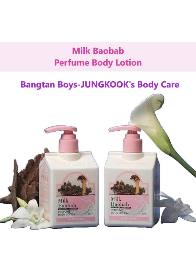 GASHINA STORY Milk Baobab Bangtan Boys JUNGKOOK Scented Body Lotion White Musk 250ml x 2 pack - Image 2
