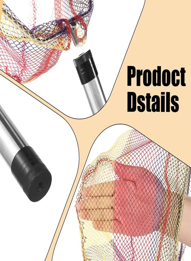 Woxnoc Chicken Catching Net 2 Pcs, Bird Catching Net, 32" to 80" Stainless Steel Poultry Catcher for Catching Small Chicken, Goose, Ducks, Fish, Birds(2 Nets, 1 Pole Included) - Image 4