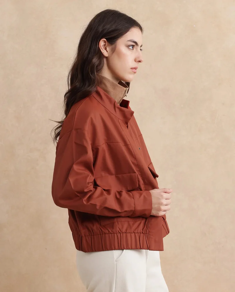 Rareism Rareism Women Rukks Rust Plain Jacket